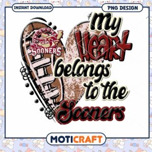 My Heart Belongs to the Sooners PNG Design Download