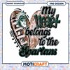 My Heart Belongs to the Spartans PNG Design Download