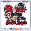My Heart Belongs to the Scarlet Knights PNG Design Download