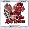 My Heart Belongs to the Red Wolves PNG Design Download