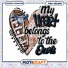 My Heart Belongs to the Rice Owls PNG Design Download