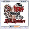 My Heart Belongs to the Red Raiders PNG Design Download