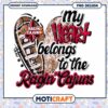 My Heart Belongs to the Ragin Cajuns PNG Design