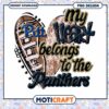 My Heart Belongs to the Pitt Panthers PNG Design Download