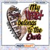 My Heart Belongs to the Owls PNG Design Download