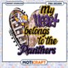 My Heart Belongs to the Panthers PNG Design Download