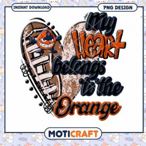 My Heart Belongs to the Orange PNG Design Download