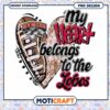 My Heart Belongs to the Lobos PNG Design Download