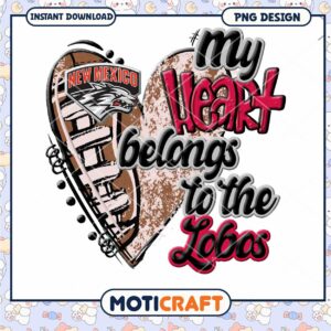 My Heart Belongs to the Lobos PNG Design Download