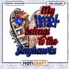My Heart Belongs to the Jayhawks PNG Design Download