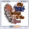 My Heart Belongs to the Lions PNG Design Download