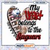 My Heart Belongs to the Jaguars PNG Design Download