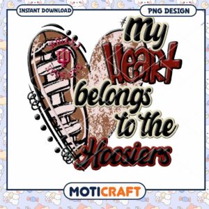 My Heart Belongs to the Hoosiers PNG Design Download