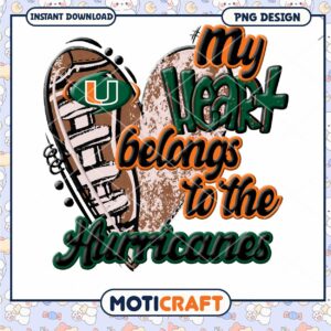 My Heart Belongs to the Hurricanes PNG Design Download
