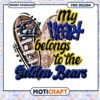 My Heart Belongs to the Golden Bears PNG Design Download
