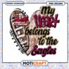 My Heart Belongs to the Eagles PNG Design Download