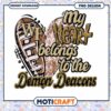 My Heart Belongs to the Demon Deacons PNG Design Download