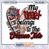 My Heart Belongs to the Crimson Tide PNG Design Download