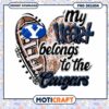 My Heart Belongs to the Cougars PNG Instant Download