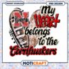 My Heart Belongs to the Cornhuskers PNG Design Download