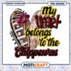 My Heart Belongs to the Chippewas PNG Design Download