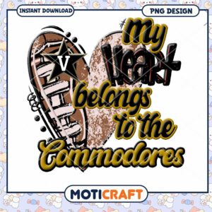 My Heart Belongs to the Commodores PNG Design Download