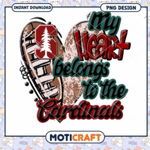 My Heart Belongs to the Cardinals PNG Design Download