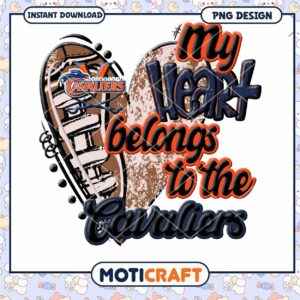 My Heart Belongs to the Cavaliers PNG Design Download
