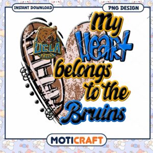 My Heart Belongs to the Bruins PNG Instant Download