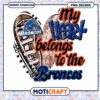 My Heart Belongs to the Broncos PNG Instant Download
