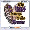 My Heart Belongs to the Braves PNG Instant Download Design