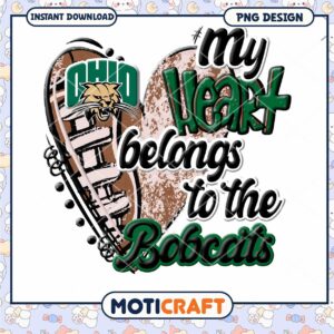 My Heart Belongs to the Bobcats PNG Design Download