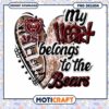 My Heart Belongs to the Bears PNG Instant Download Art