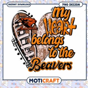 My Heart Belongs to the Beavers PNG Design Download