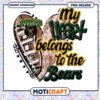 My Heart Belongs to the Bears PNG Design Download