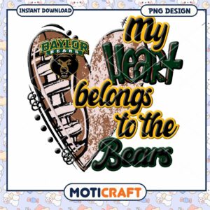 My Heart Belongs to the Bears PNG Design Download