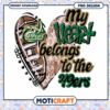 My Heart Belongs to the 49ers PNG Instant Download Art