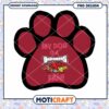 My Dog is an Arkansas Fan Paw Print PNG Design
