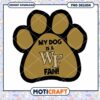 My Dog is a WF Fan Cute Paw Print PNG Design