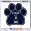 My Dog is a UConn Fan Cute Paw Print Design PNG