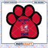 My Dog is a Ole Miss Fan Cute Paw Print Design PNG
