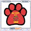 My Dog is a Maryland Fan Cute Paw Print PNG Design