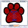 My Dog is a Fan Stylish Pet Paw Print PNG Design