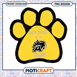 My Dog is a Fan Paw Print PNG Design Download