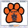My Dog is a Fan Auburn Paw Print PNG Design Download