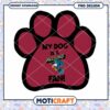 My Dog is a Falcons Fan Paw Print PNG Design