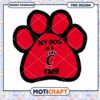 My Dog is a Cincinnati Fan Paw Print PNG Design
