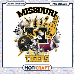 Missouri Tigers Football Team PNG Graphic Design Download