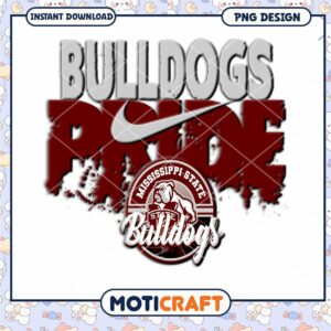 Mississippi State Bulldogs Pride PNG Instant Download Design
