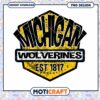 Michigan Wolverines PNG Design Instant Download Graphic